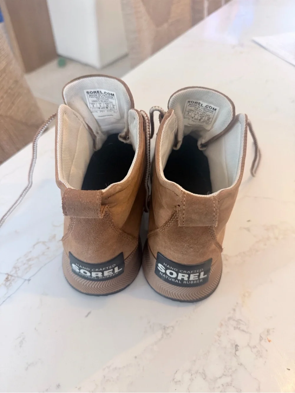 Sorel Brown & Black Waterproof Lace-Up Duck Boots